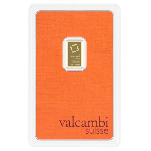 Goldbarren von valcambi - 1g,