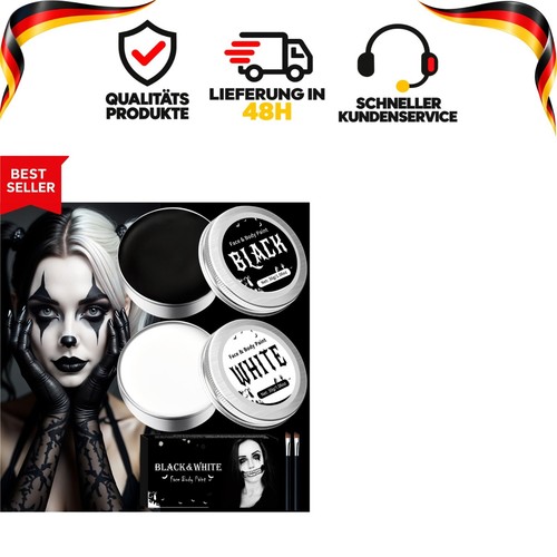 Halloween schminke set schwarz - schminke,