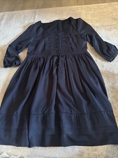 Kleid Blau Blumen Gr. M Hippie