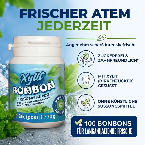 Birkenzucker bonbons mit xylit - birkenzucker,