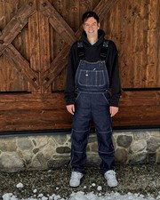 Dickies 100 Raw Denim Latzhose Bib Overall Gr M neu