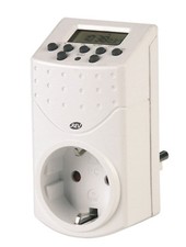 digitale Zeitschaltuhr 20 Schaltzeiten/Tag 140 Schaltzeiten/Woche weiß