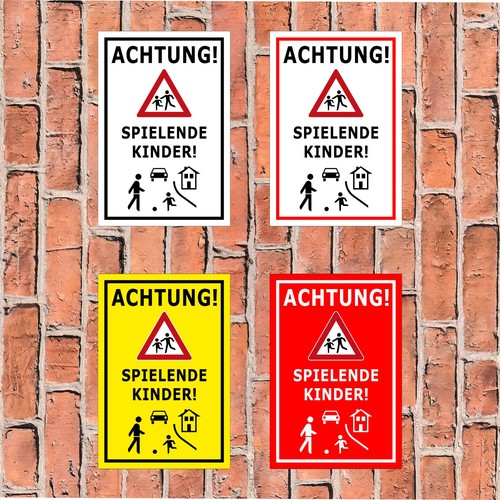 Schild achtung spielende - schild,