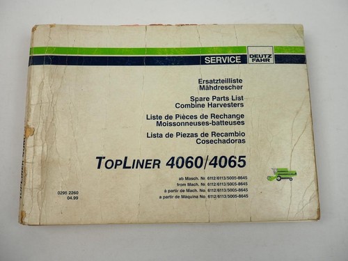Deutz fahr topliner 4060 4065 - deutz,