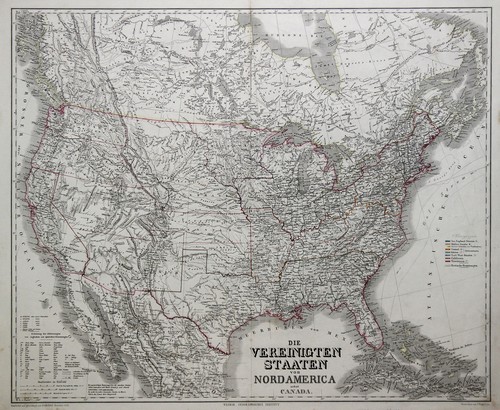 Usa original stahlstich - original,