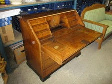 Schöner antiker Sekretär um 1820 Eiche Schrägklappe 