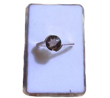 Rauchquarz facettiert Ring 925