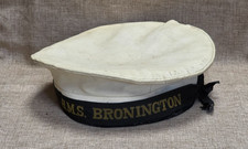 Matrosenmütze Tellermütze H.M.S. Bronington Royal Navy Minensuchboot