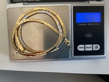 Collier 585 Bicolor  Gold mit 16 kleinen Brillanten  Gewicht 26,62g Wert 6800€