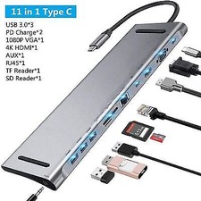 11 in 1 USB C A 3.0 Hub
