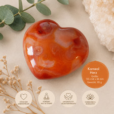 Karneol Herz 115g Edelstein