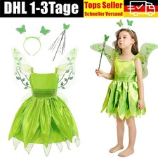 Karneval Fasching Fairy Pixie.Prinzessin Kleid Tinkerbell Kinder-Mädchen-Cosplay
