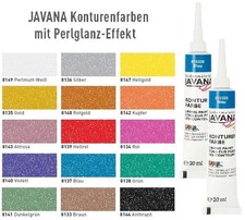 Javana Perlglanz Konturenfarbe Konturen Seidenmalfarbe 20ml Tube