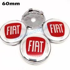 4 x 60mm Für Fiat Silber+Rot