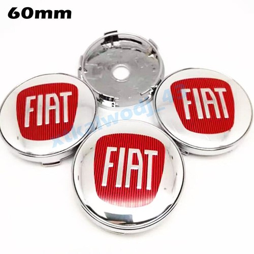 60mm für fiat silber rot - 4,