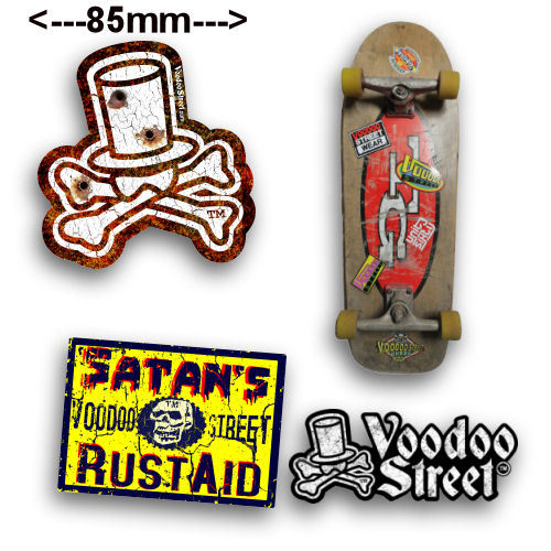 Retro look skate - retro, sticker