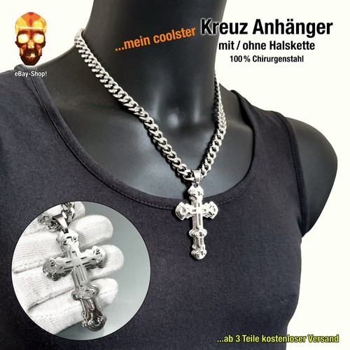 Kreuz herren anhänger groß - herren,