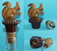 Alte Schnapsnase Eichhörnchen / Ausgießer / Pourer / Verseur / Bottle Stopper