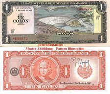 EL SALVADOR  1 Colon 1982 Unc