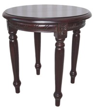 Teetisch Antik Holztisch rund