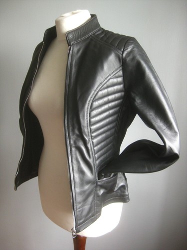 Echtleder biker racer jacke - echtleder,
