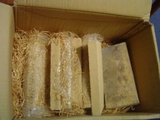 Schamottplatten-Schamottstein-Schamotteplatte  25x12x3 6x neu, 1x m Kleberspuren