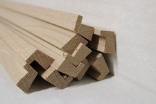 (a32)  10Stk 100cm Falzleisten Bilderleisten Eiche 23x25mm Holzleisten