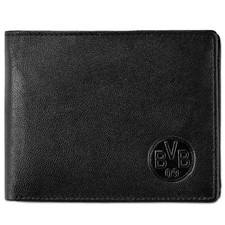 BVB Geldbörse Borussia Dortmund Portemonnaie Geldbeutel Logo schwarz Fanartikel