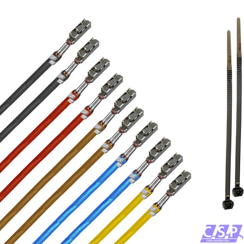 10x mqs buchse - buchse, quadlok