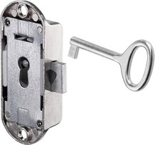 Möbelschloss Dornmaß 15 mm Türschloss Schrank-Schloss Drehstangen Set Schlüssel