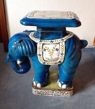 Blumenhocker Elefant aus Keramik Italien Blumensäule Blumenständer Höhe 56 cm