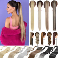 Zopf Wrap on Haarverlängerung Clip in Pferdeschwanz Haarteil Extensions wie Echt