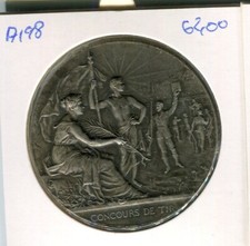 Frankreich 1932 Concours de Tir Medaille 62,00 Gramm  (A 198)
