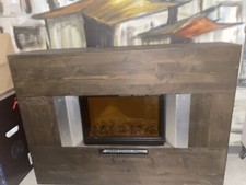 Unikat Elektro Wandkamin Wenge Handarbeit