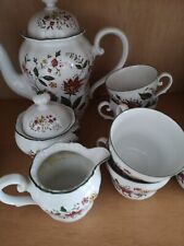kaffeegeschirr 6 Personen Seltmann Weiden Barock Bunte Blumen