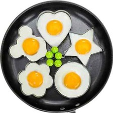 5x Spiegeleiform Edelstahl