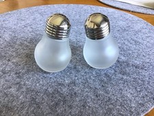 WMF Salzstreuer Pfefferstreuer Glühbirnen Glas Cromargan Gebraucht
