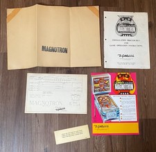 Gottlieb Magnotron / Manual + Schaltplan + Flyer + Zusatz / Flipper Pinball