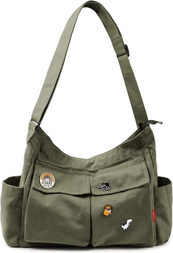Canvas messenger bag - canvas,