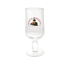 2x Birra Moretti Design Glas
