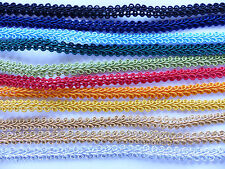 Borte - 8,9,10,12mm - gold, silber, farbig - 3 Meter - Auswahl - Abverkauf