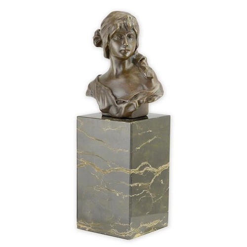 Bronze figur büste - bronze,