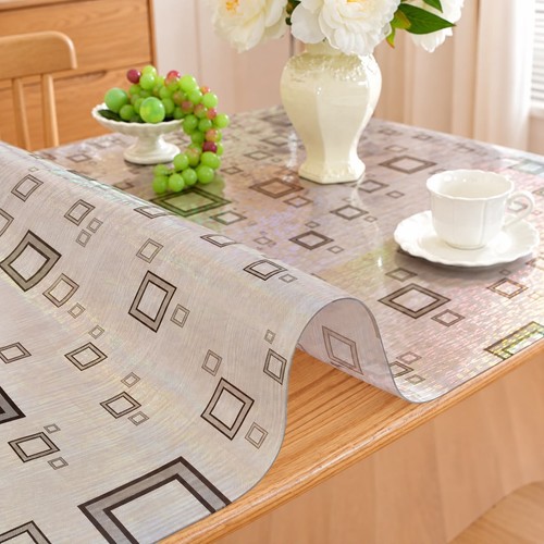 Transparent pvc tischdecke - transparent,