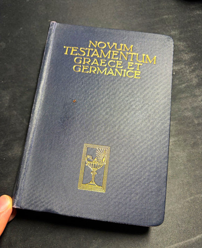 Novum testamentum graece - testamentum, et