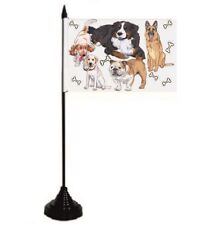 Tischflagge Hunde Tischfahne Fahne Flagge 10 x 15 cm
