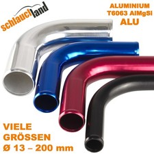 90° ALUBOGEN ROHRBOGEN Alu Rohr Adapter Silikonschlauch poliert Winkel Motor LLK