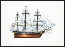 Fregatte Constitution 1794  - Zeichnung: Swoboda