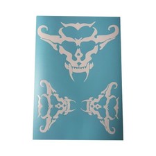 Airbrush Klebeschablonen Skull