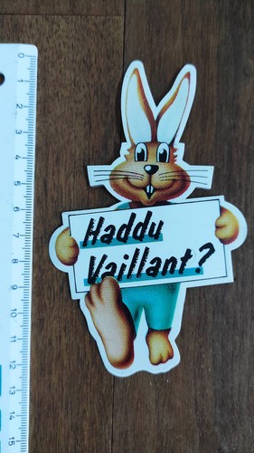 Aufkleber haddu vaillant hase - haddu,