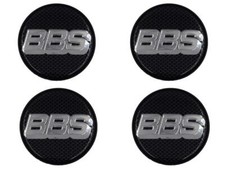 ✅4x BBS LM/XA/CH/CK/CS/RX/SR/RA/CC-R Emblem Nabenkappe 56mm Carbon/Chrom 0924281